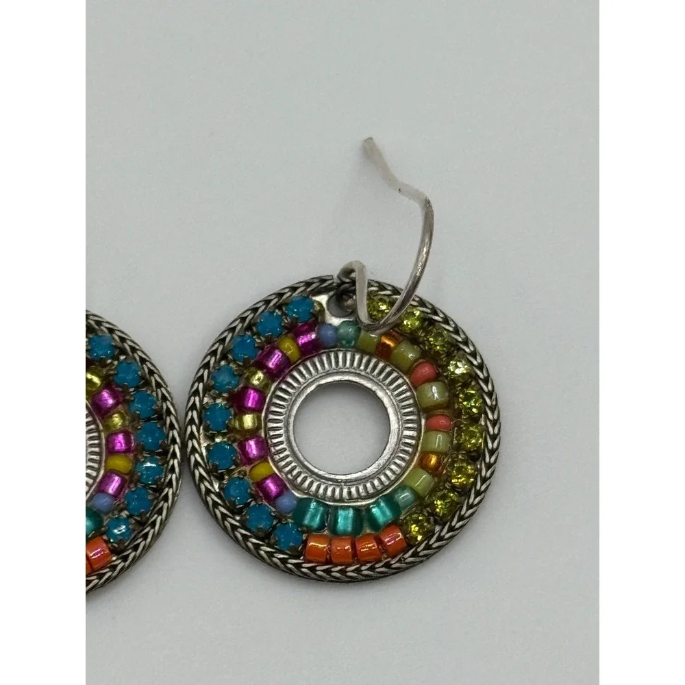 Firefly Multicolor‎ Crystal Rhinestone Circle Bracelet & Earrings